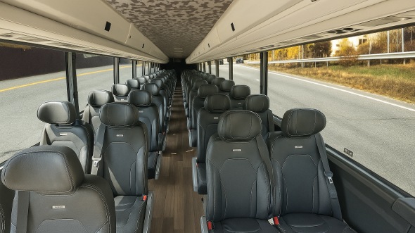 Interior of Charter Bus Company Berkeley's 18 Passenger Minibus in Berkeley