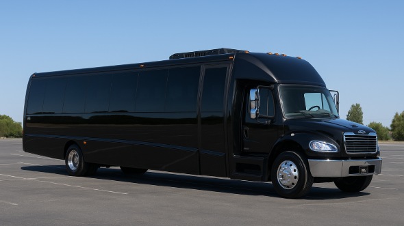 Exterior of Charter Bus Company Daly City's 20 Passenger Mini bus in Daly City