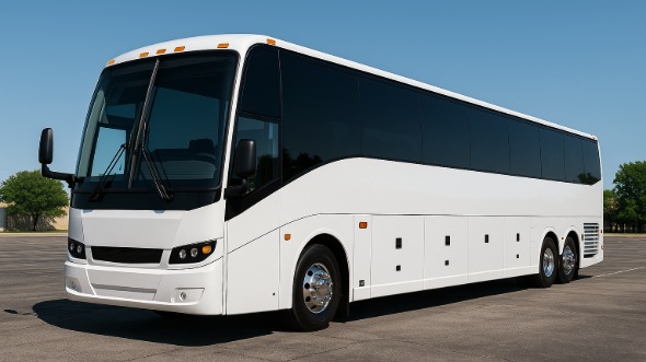 Exterior of Charter Bus Company Daly City's 50 Passenger Charter Bus in Daly City