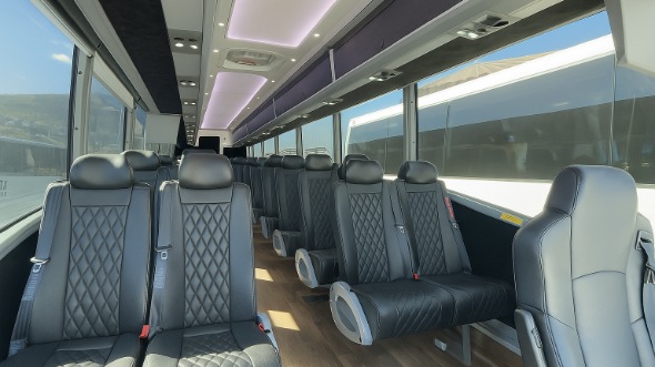 daly city 28 passenger minibus inside
