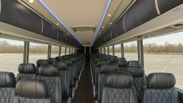 daly city 50 passenger charter bus inside