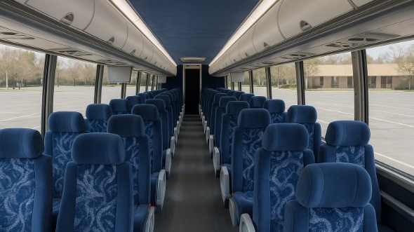 daly city 54 passenger charter bus inside
