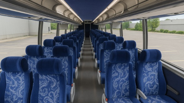 daly city 56 passenger charter bus inside