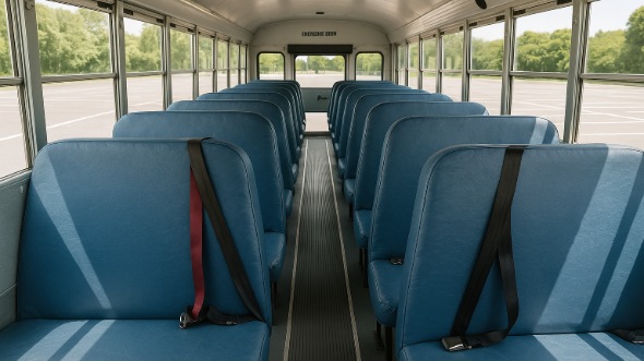Interior of Charter Bus Company Daly City's School Bus in Daly City