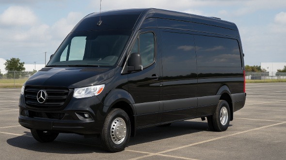 Exterior of Charter Bus Company Daly City's Sprinter Van Rental With Driver in Daly City